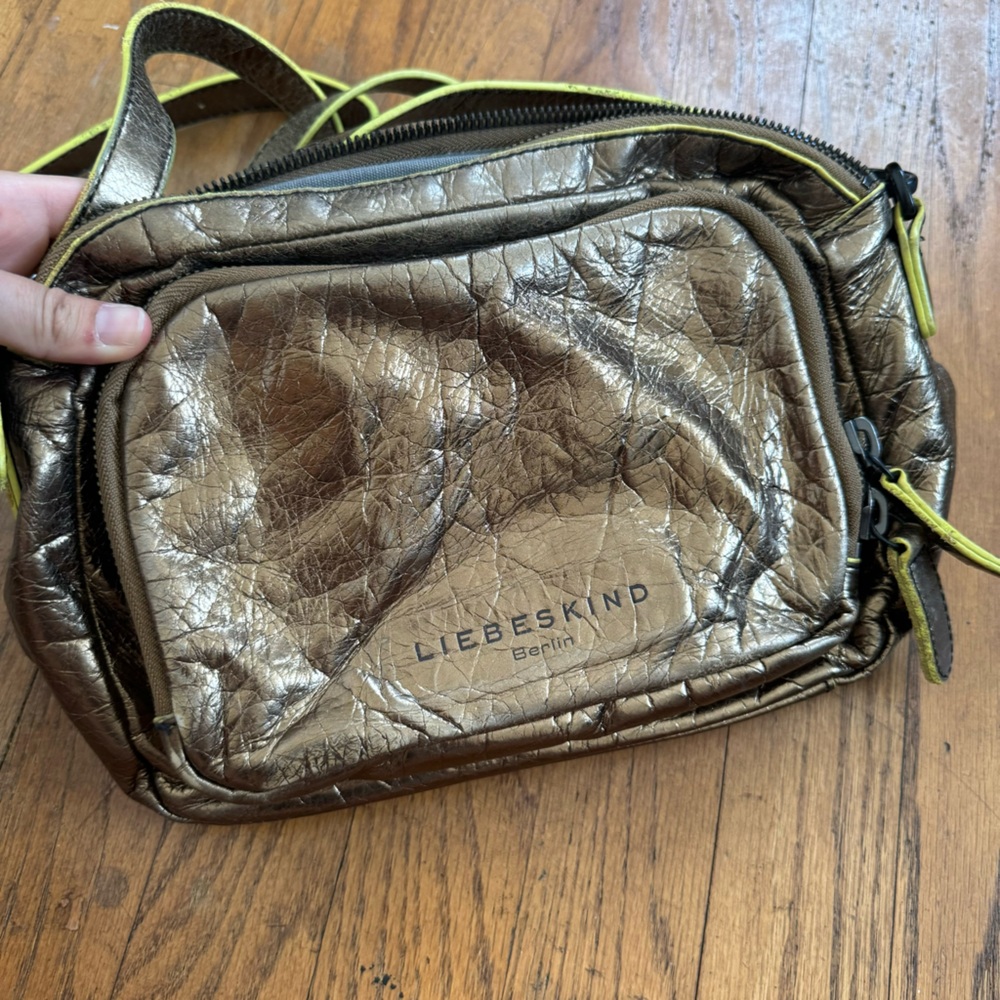 Liebeskind Metallic Bronze Crossbody Bag